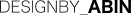 Design By Abin UI/UX Designer Logo dark